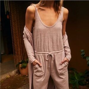 FP Beach by Free People Bicoastal Pink / Purple Jumpsuit Onesie Romper Sz XS